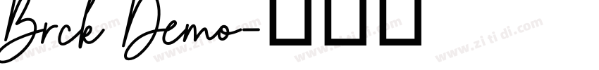 Brck Demo字体转换
